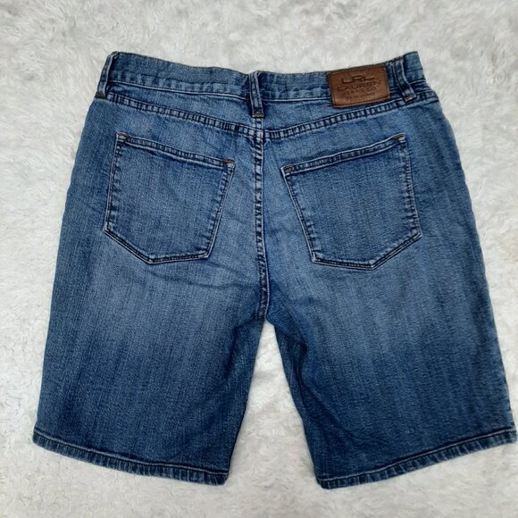LRL Ralph Lauren Jeans Women's Denim Classic Bermuda Denim Shorts Size 4 - Picture 3 of 9